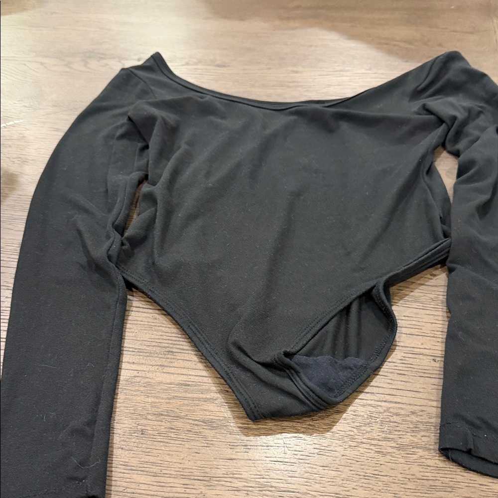 Elegant Black Off-Shoulder Bodysuit
